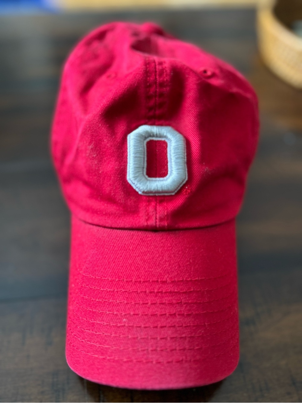 Ohio State University Red Baseball Cap